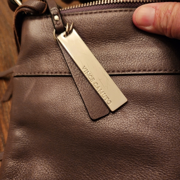 🔥 Vince Camuto Slate Grey Leather CrossBody Bag - Picture 3 of 10